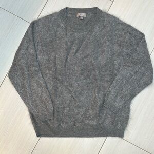 J. Crew Brushed Cashmere Relaxed Crewneck Sweater